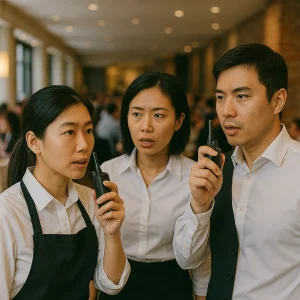 Kỹ thuật giao tiếp nội bộ trong nhà hàng đông khách