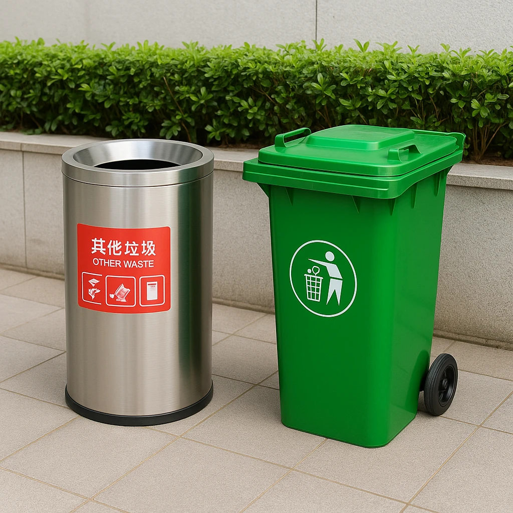 Thùng rác Inox và HDPE