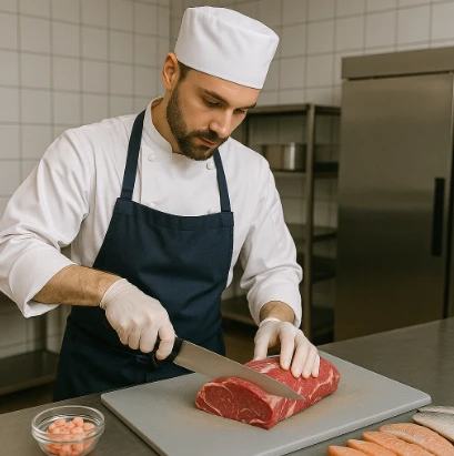 Butcher – Nhân viên sơ chế thịt cá