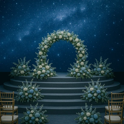 Concept “Celestial Wedding” – Bầu trời sao, vũ trụ, ngân hà