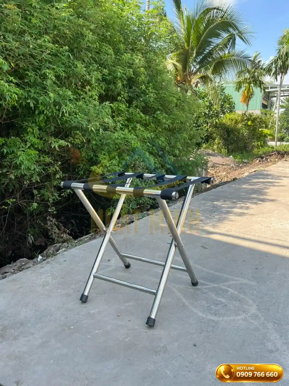 Kệ để hành lý khung inox 304 cao cấp