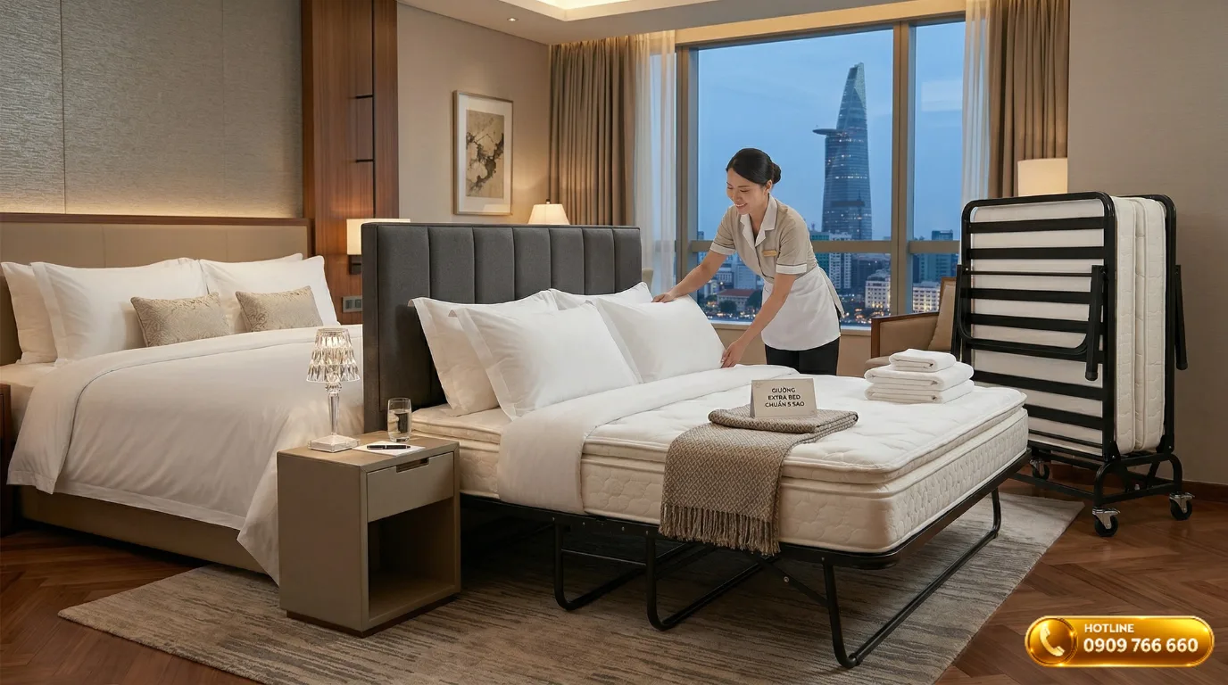 Giường extra bed khách sạn 5 sao