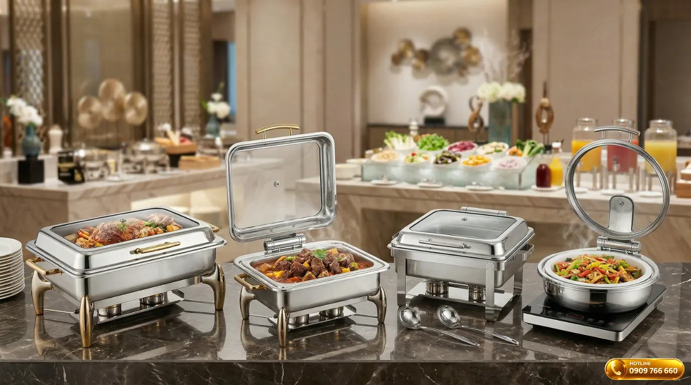 Nhóm nồi buffet vuông và chủ nhật