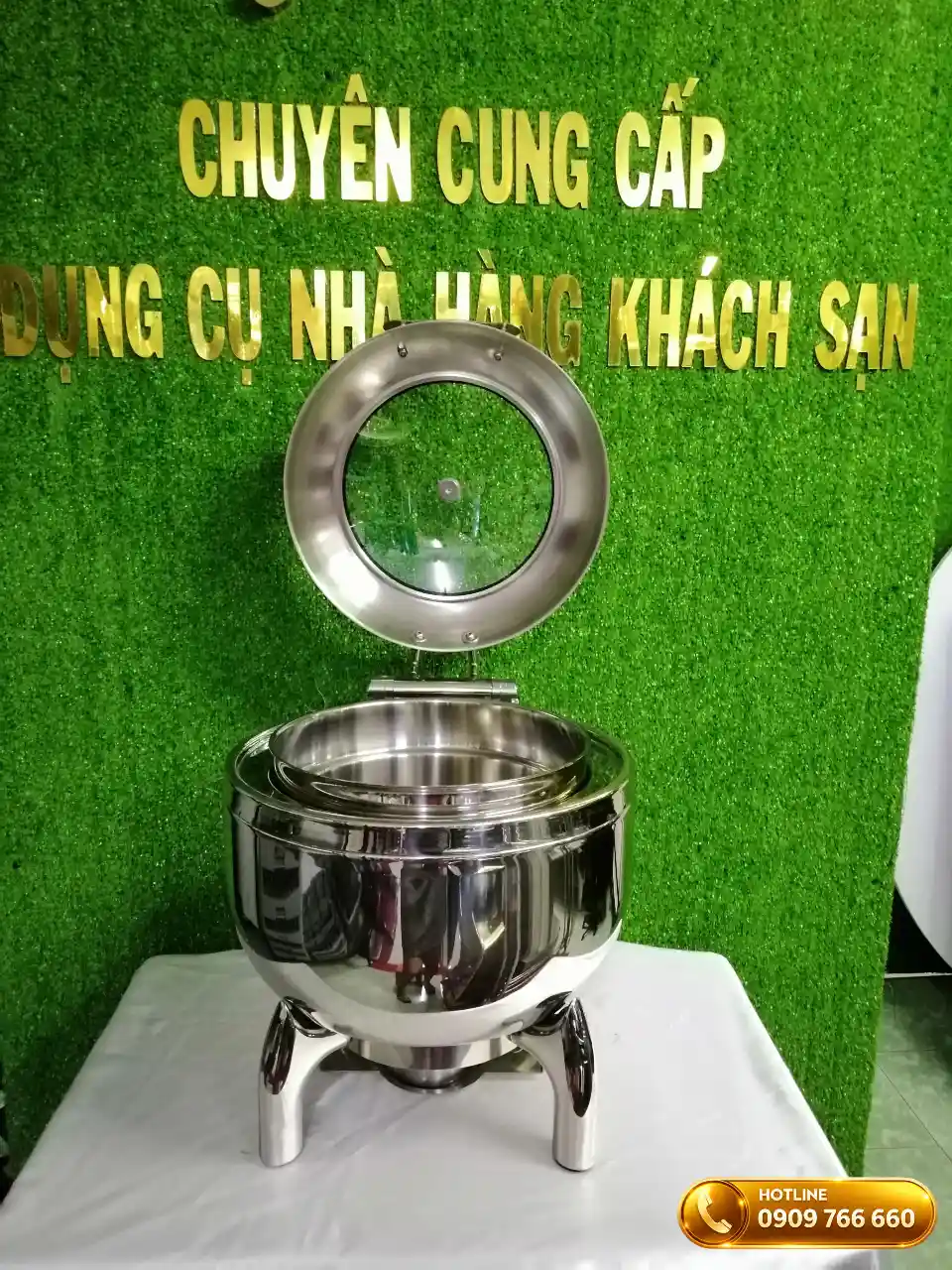 Nồi buffet tròn có kính