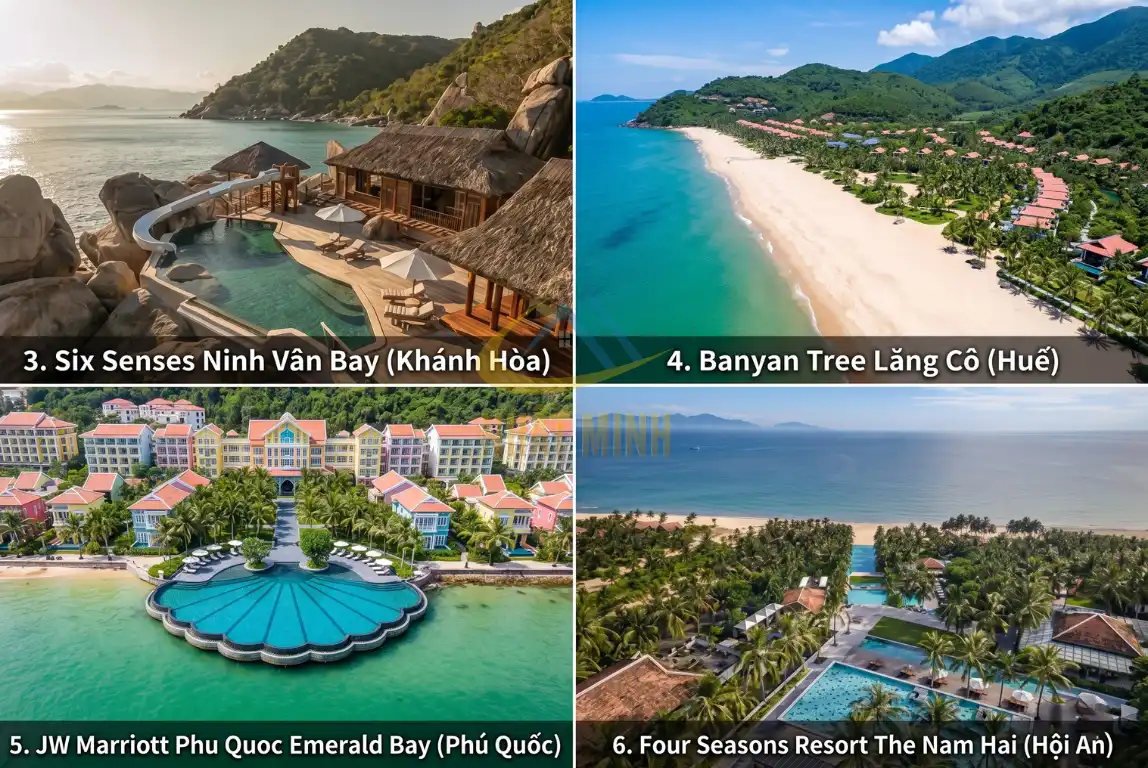 Top 3 - 6 resort có bãi biển đẹp nhất Việt Nam