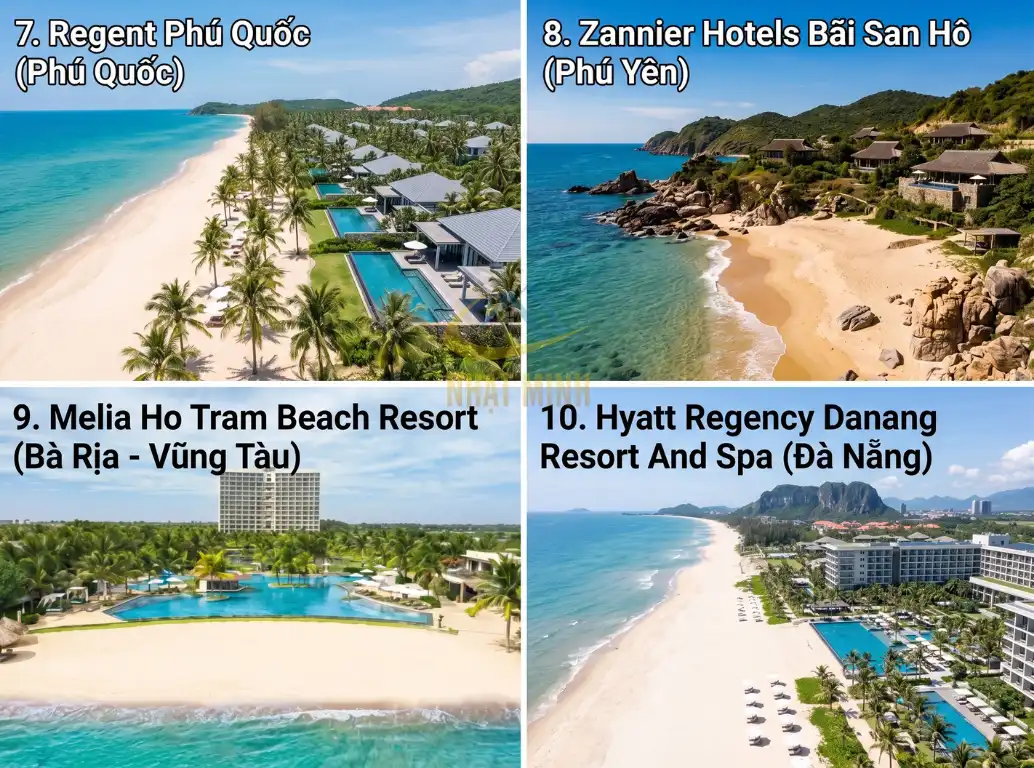 Top 7 - 10 resort có bãi biển đẹp nhất Việt Nam