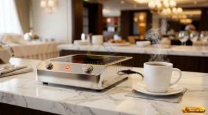 Bếp hâm nóng cafe cao cấp đặt tại nhà hàng