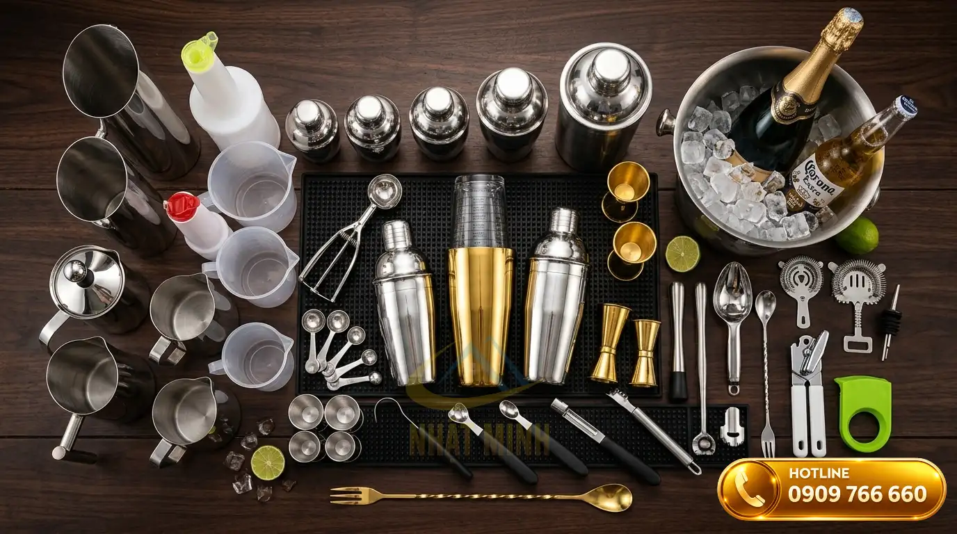 Trọn bộ dụng cụ quầy bar cho người mới