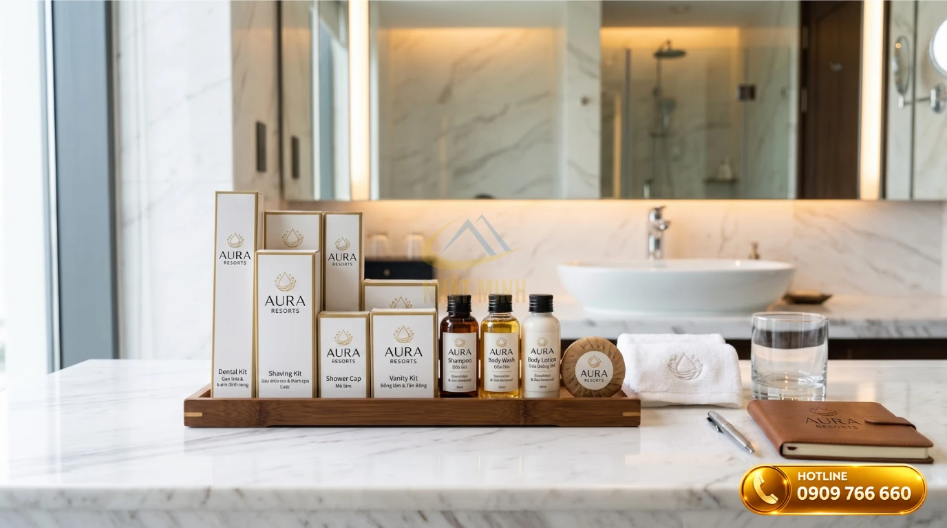 Bộ amenities cho khách công tác cao cấp đáp ứng tiêu chuẩn dịch vụ nhanh gọn