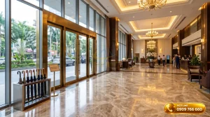 Kích thước kệ để ô dù tiêu chuẩn đặt tại sảnh khách sạn 5 sao sang trọng