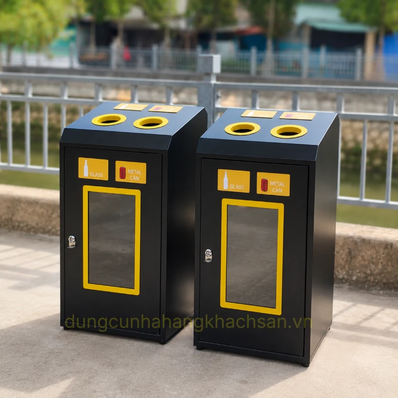 Thùng rác sắt sơn TS-NM-TR47429-V